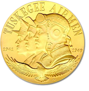 Tuskegee Airmen gold medal coin